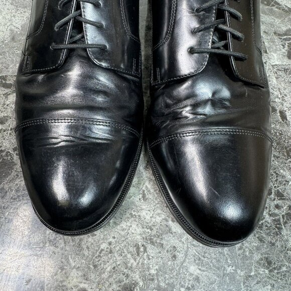 Bostonian Classics Oxfords Dress Shoes Mens Size 11.5 W Wide Black Leather - Picture 2 of 13